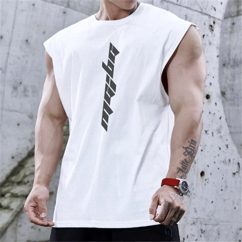 Xituodai 2022  New Gyms Tank Top Summer Brand Sleeveless Shirt Sports Fitness Tank Top Men printing bodybuilding undershirt Runn