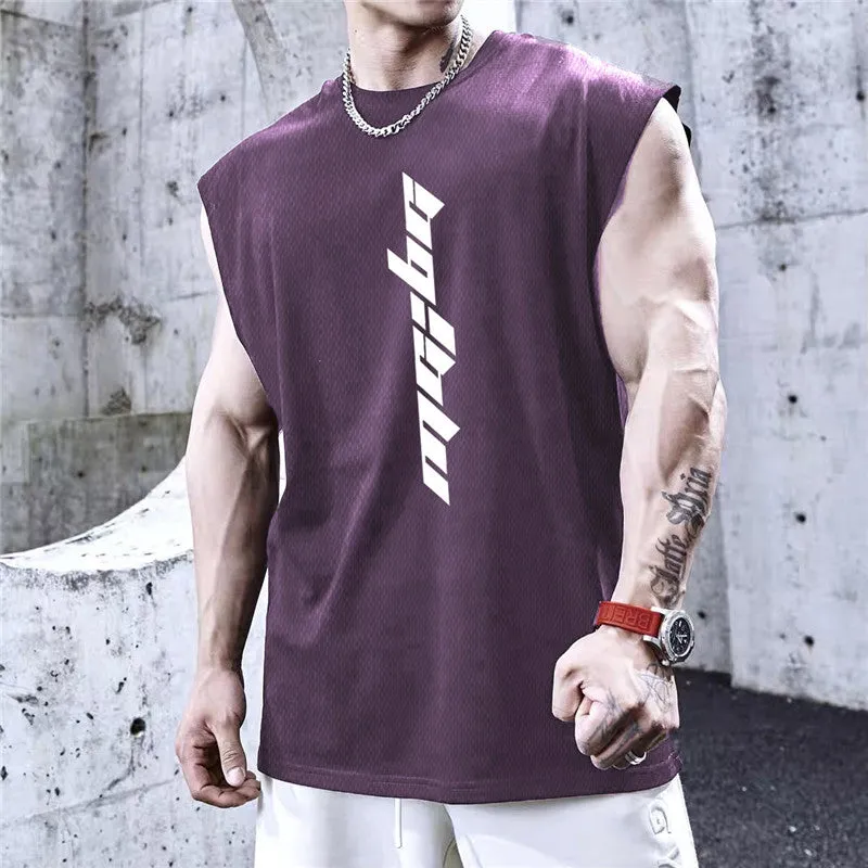 Xituodai 2022  New Gyms Tank Top Summer Brand Sleeveless Shirt Sports Fitness Tank Top Men printing bodybuilding undershirt Runn