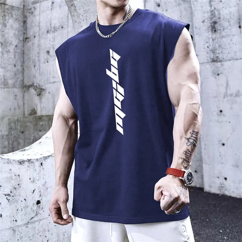 Xituodai 2022  New Gyms Tank Top Summer Brand Sleeveless Shirt Sports Fitness Tank Top Men printing bodybuilding undershirt Runn